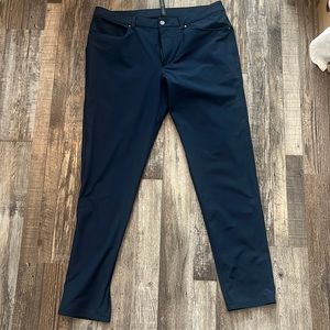Navy blue Lululemon Slim-Fit ABC Pants. Waist 36/Length 32